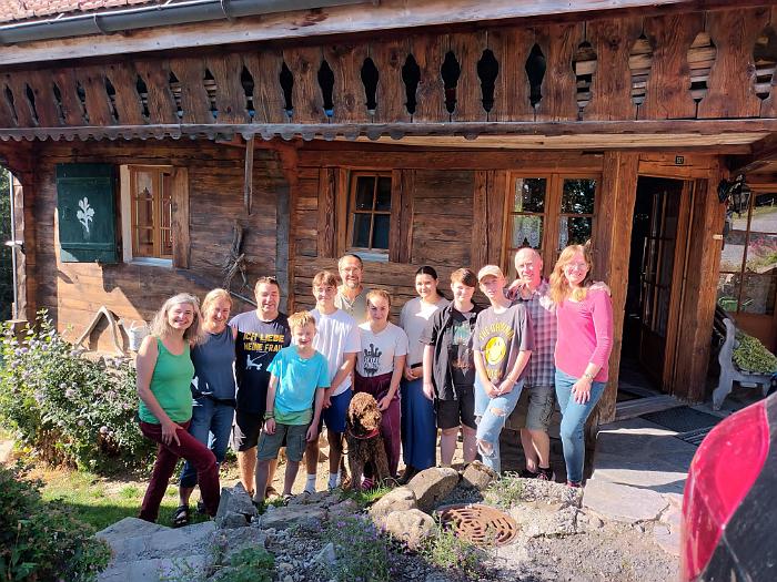 Elfi Skalezky, Angi + Jo + Nicolas Nolden, Jakob + Michel Skalezky, Ella Nolden, Lily Skalezky, Helen, Natalie, Jon, Anna, Holiday in Les Crosets, Switzerland, August 2022